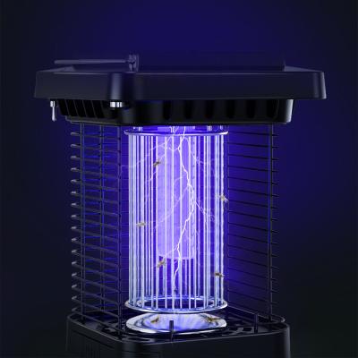 China Solar Bug Zapper Outdoor & Indoor Mosquito Zapper Waterproof Fly Trap Portable Electric Mosquito Killer with LED Light for Home for sale