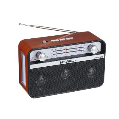 China Wireless Solar Panel Charging USB High Sound Quality Music Player FM AM SW 3 Band Radio and BT Speaker for sale