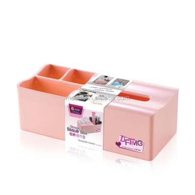 China Hot Selling Customized Customized Wholesale CLASSIC Multifunctional Convenient Home Office Office Rectangular Material Tissue Box PS for sale