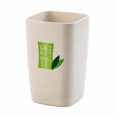 China Sustainable Multifunctional Plastic Water Cup Bamboo Fiber Cup Teeth Brushing Plastic Drink Cup for sale