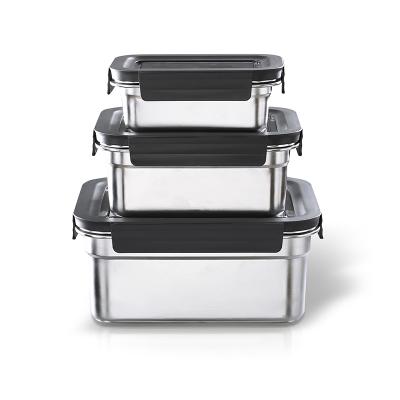 China Sustainable Freestanding Reusable Set Warmer Stainless Steel Food Container for sale