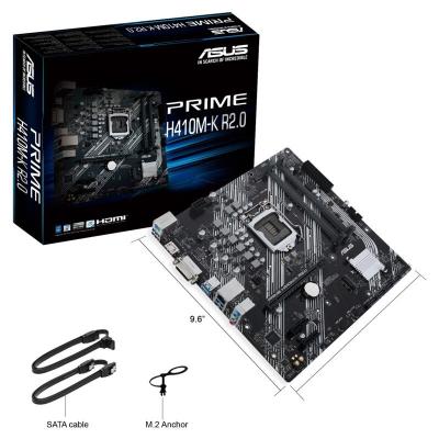 China LAPTOP ASUS H410M-K R2.0 tenth-generation desktop MAIN motherboard suitable for tenth-generation cpu10400 for sale