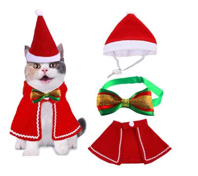 China 2021 High Quality Viable Merry Christmas Pet Costume Santa Rider Style Clothes Cat Dog Costume Christmas for sale