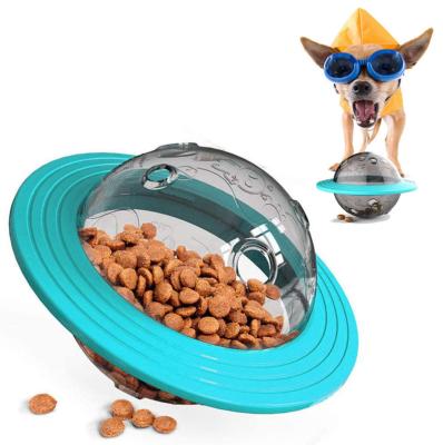 China Cat Pet Interactive Dog Toy Treating and Training Flying Saucer in New Design Sustainable Pet Food Dispenser for sale