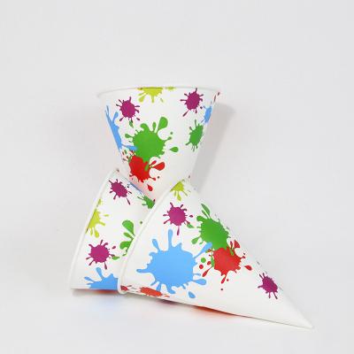 China Recycled Materials Accept Different Size Customized Disposable Ice Cream Paper for sale