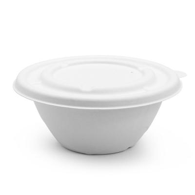 China Low MOQ Biodegradable Popular Disposable Container Soup Style Restaurant Food Delivery Container Sugar Cane Bowl for sale