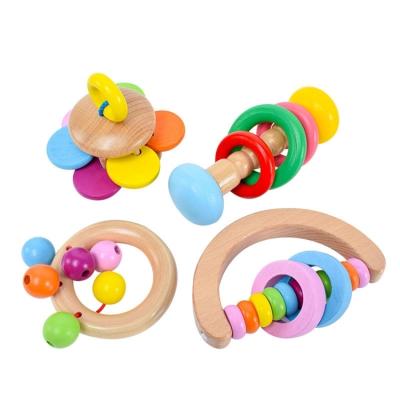 China Toy Custom Made Musical Baby Handbell Toys Waldorf-Astoria Hotel Baby Handbell Wooden Toys Musical Toy 1 Set for sale