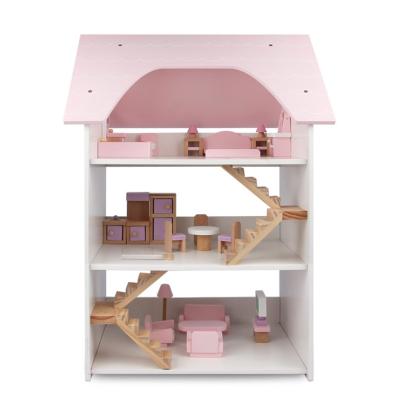 China Wooden Educational Toys Kindergarten Dollhouse Furniture Toys Natural Material Children's Environmental Toys for sale