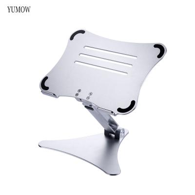 China 2022 Height Angle Adjustable Sit To Stand Laptop Holder Ergonomic Converter Aluminum Laptop Stand for sale