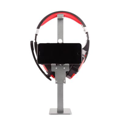 China Sturdy Aluminum Hanger Earphone Desktop Headset Mount Holder Gaming Headphones Display Stand CHBS-04-HH01 for sale