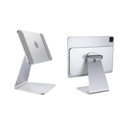 China 2021 New Product Adjustable Tablet Holder 12.9 Can Be Rotated Adjusted Aluminum Alloy Magnetic Holder for sale