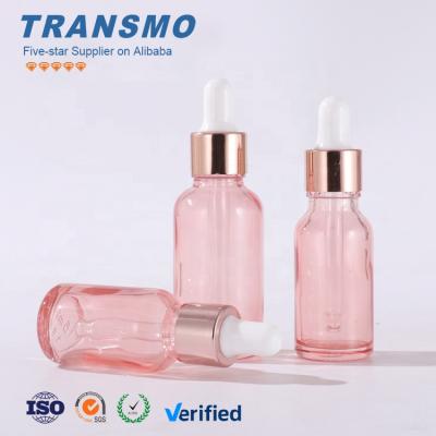 China Custom Cosmetic Glass Dropper Bottle 35ml Gold 30ml Dropper Bottle 100ml 35ml Glass OEM Frosted Glass Dropper Bottle for sale