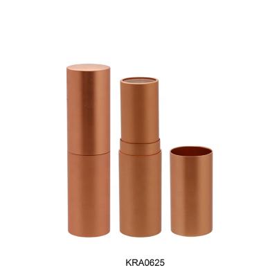 China Cosmetics packaging aluminum rose gold lipstick tube private label round D12.7mm empty metal lipstick tube with free samples for sale