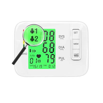 China Home Hospital 510K CE Approved New Model Automatic Digital Tensiometer Standing Blood Pressure Monitor With Three Color And Voice Emission for sale