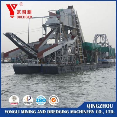 China river gold dredging boat with gold mining machinery en venta