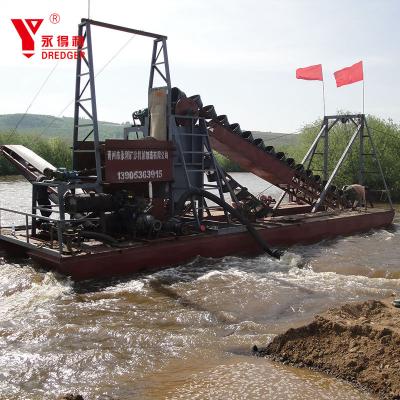 Chine river/sand bucket ladder/mud chain dredger à vendre