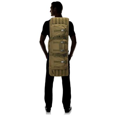 China OEM Durable Tactical Hunting Double Chain Gun Carry Bag Storage Case Bag With Locking Zippers for sale