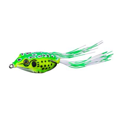 China 3D Eyes Realistic Rubber Bass Lures Frog Lures Topwater Fishing Baits Saltwater Jig Lure for sale