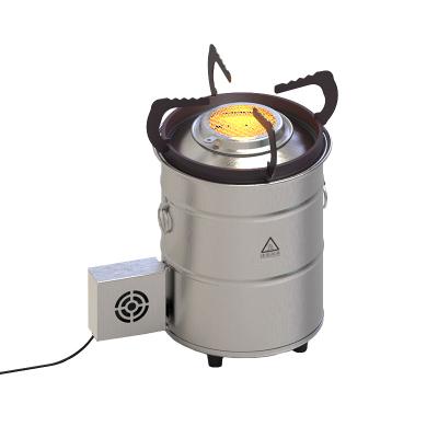 China Enviornmently Friendly Camp Stove Smokeless Outdoor Stainless Steel Pellet Wood Burning Camping Stove for sale