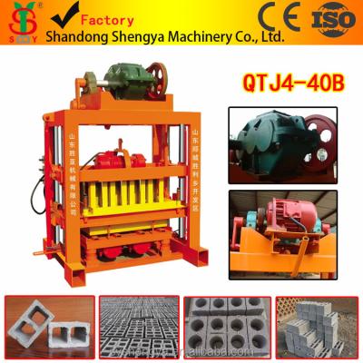 China Construction worksÂ   QTJ4-40 Small Paver Brick Machine / Concrete Hollow Block Making Machine In Township for sale