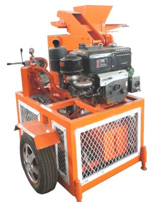 China Building Material Shops Clay Mobile Mud Diesel Engine Interlocking Brick Making Machine In South Africa for sale