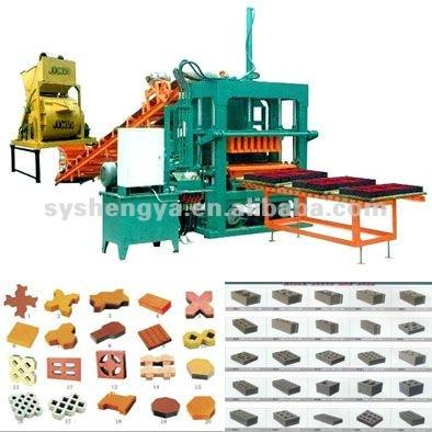 China QT5-20 CONCRETE cement brick block making machine / soil brick making machine , fully automatic ope for sale