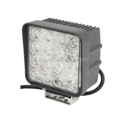 China Truck Cheap 35mm 45mm 52mm Led Work Light Auto Square Mini Headlight Rectangle Flashing Strobe Truck Car Led Work Light KF-W048A KF-W048A for sale