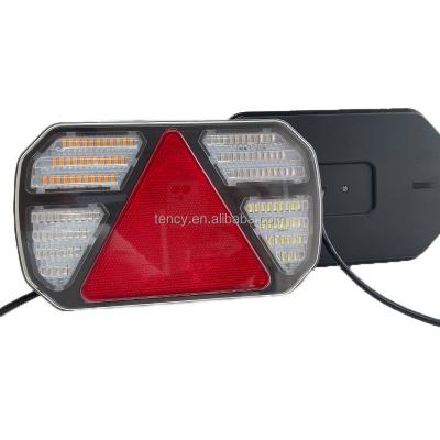 China 7 Truck Trailer Tail Lights Brake Turn Rear License Plate Fog Reverse Light for sale