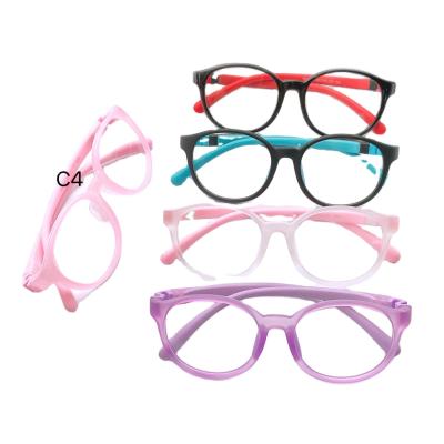 China Fashionable Wholesale Kids Silica Gel Glasses Frame,Kids Silicone Optical Glass Frames Eyewear For Boy Girl for sale