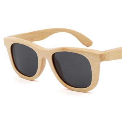 China Handmade Bamboo Wooden Sunglasses Polarized Vintage Kids Sunglasses UV400 Kids Sunglasses Fashion Sun Glasses for sale