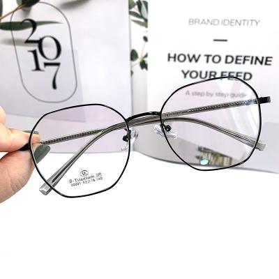 China Titanium Optical Frames Metal Glass Eyewear Fashionable Wholesale Men for sale