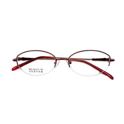 China Newest Fashionable Women Memory Titanium Optical Frames Titanium Eyewear Frames for sale