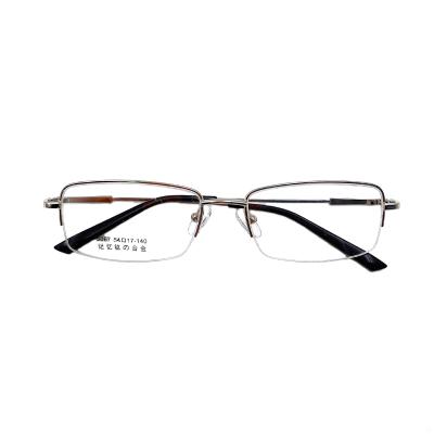 China Fashionable High Quality Titanium Frames Memory Rectangle Titanium Optical Frames Glass for sale