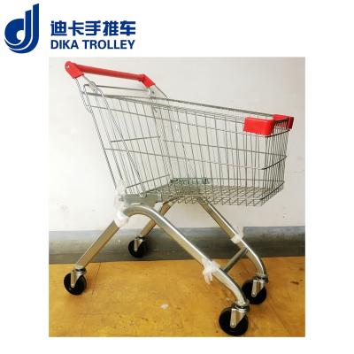 China Unfolding Supermarket Shopping Trolley With Reasonable Price And Quickly Delivery for sale