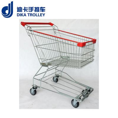 China Easy Metal 4 Wheel Shopping Trolley, Cheap Shopping Cart for sale