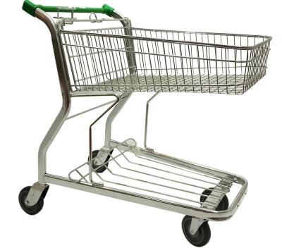 China Unveiling America Supermarket Metal High Quality Style Customized Shopping Trolley Cart for sale