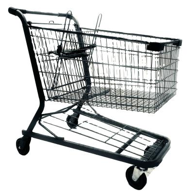 China Wholesale High Quality DIKA Market Supermarket American Style Metal Shopping Trolley Shopping Trolley for sale