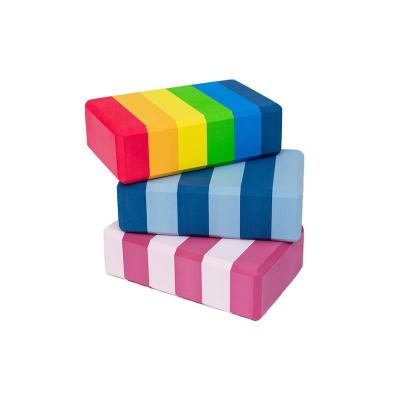 China Washable Customized Yoga Brick Customized Logo Yoga Exercise Eco Eva Foam Yoga Block for sale