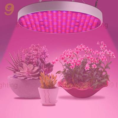 China Hot Sale 50W Seedling Plant Growth Lights Fruit Vegetable Greenhouse Flower Around UFO For Hydroponics For Indoor Lamp Panel UV IR Bulb With 250 LEDs for sale