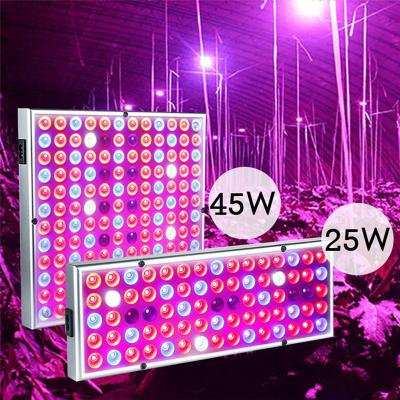 China Fruit Vegetable Greenhouse Flower Growing Lights 45W LED Grow Light For Indoor Plants Growing Lamp 144LEDs IR UV Full Spectrum Red Blue Plant Bulb Panel For Hydroponics for sale