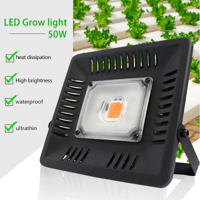 China Vegetable Greenhouse & high quality 50w aquarium led flood light with led cob to grow outdoor waterproof light full spectrum en venta