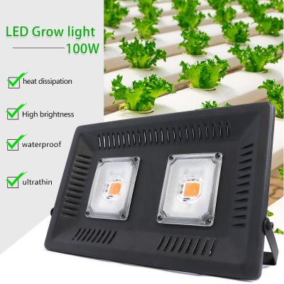 중국 Vegetable Greenhouse & 100w Ultrathin Aquarium Led LED Grow Flood Light Full Spectrum Plant Lights Panel For Hydroponics Greenhouse Veg Seedling And Flower 판매용