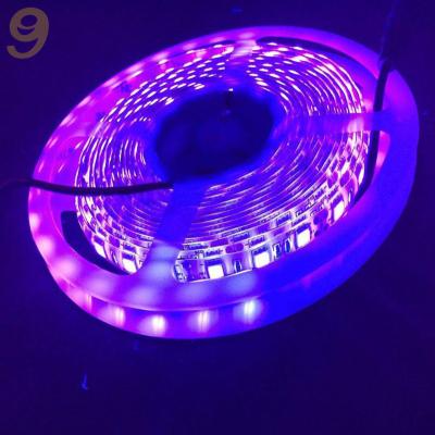 China 265nm germicidal led strip 5v uv-c ultraviolet led germicidal uv-c lights uva purple led strip 254nm 265nm 360nm 365nm 395nm light uv led strips 3535smd 5050 smd for sale