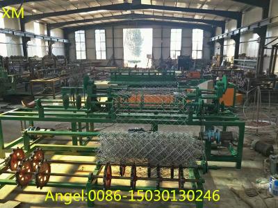 China 2m tot 4m wdth dubbele draad het voeden Keten Verbindingsomheining Weaving Machine Te koop