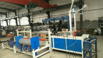 China Single Wire Full Automatic Chain Link Fence Machine Diamond Mesh Making Machine for sale