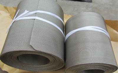 China stainless steel reverse dutch weave filter wire mesh belts for Laminating machine for sale