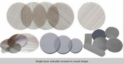 China Kreis-Edelstahl Mesh Filter Discs Extruder Screens halten Partikel ab zu verkaufen