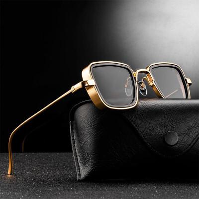 China ODM 2022 fashion sunglasses punk sunglasses adjust sunglasses thick rimmed metal new Indian retro for men shape UV400 sunglasses customer logo PC for sale