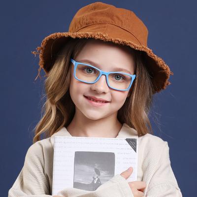 China 2022 High Quality Comfortable Warm Fashion Children's Glass Silica Gel Optical Sights Blue Light Blocking Glasses for sale