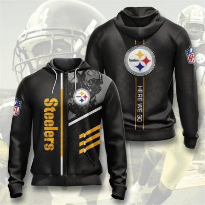 China NFL 32 Waterproof Football Teams Wholesale High Quality Quick Dry Polyester Zip Up Hoodie for sale